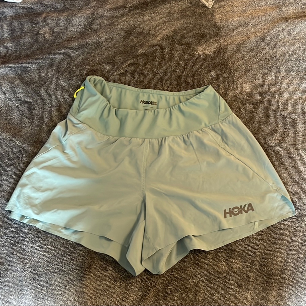 Hoka Sky Blue Running Shorts